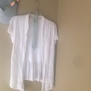 White Knitted Cardigan